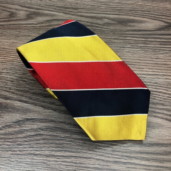 Robert Talbott Other - Robert Talbott Red, Gold, Navy & White Stripe Tie Robert Talbott Other - Robert Talbott Red, Gold, Navy & White Stripe Tie